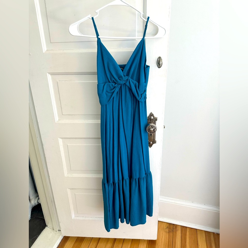 Banana Republic, midi, blue, adjustable straps, size 4